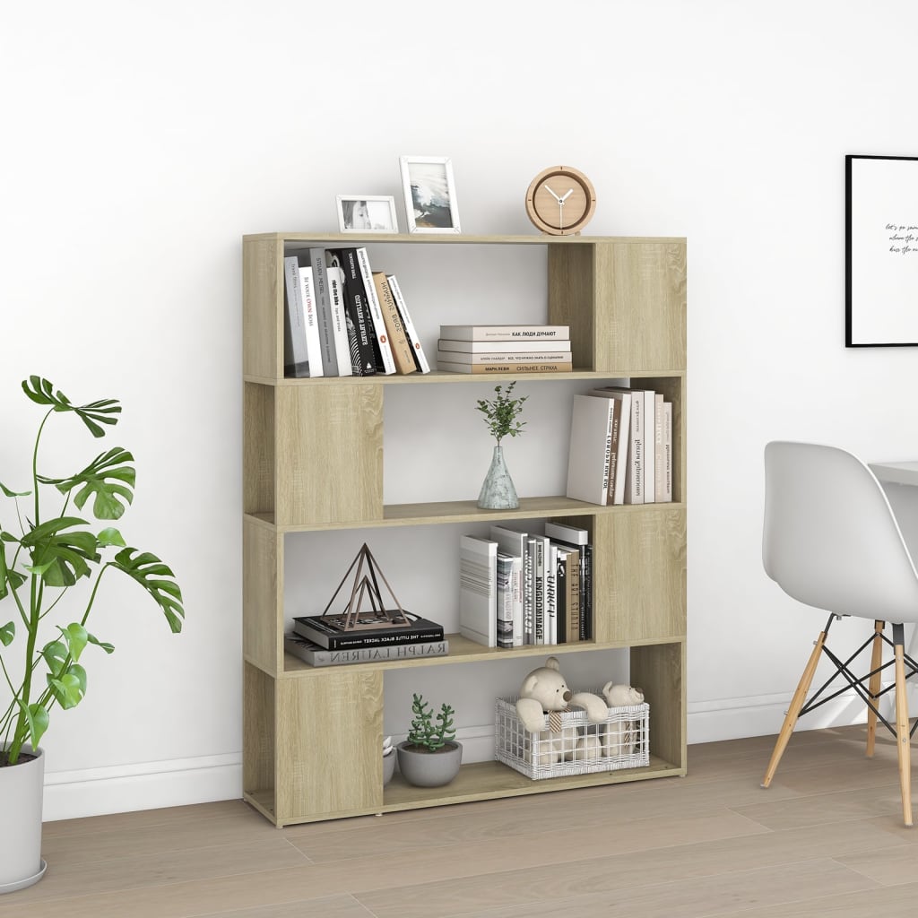 Boekenkast/Kamerscherm 00X24X24 Cm Kleurig Sonoma eiken