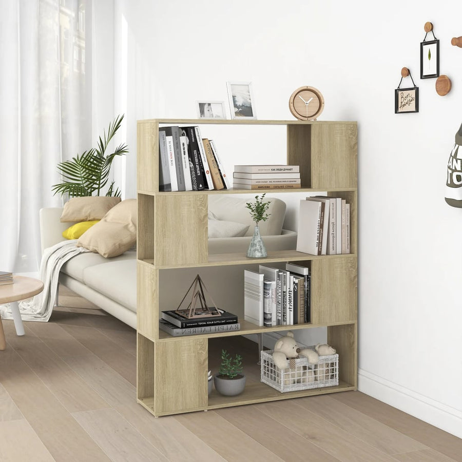 Boekenkast/Kamerscherm 00X24X24 Cm Kleurig Sonoma eiken