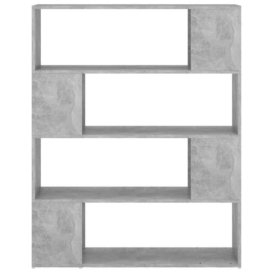 Boekenkast/kamerscherm 100x24x124 cm betongrijs Betongrijs