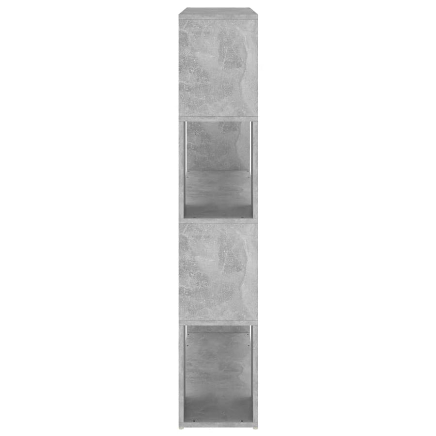 Boekenkast/kamerscherm 100x24x124 cm betongrijs Betongrijs
