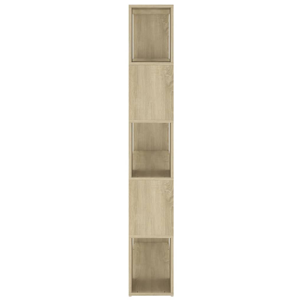 Boekenkast/Kamerscherm 00X24X55 Cm Spaanplaat Sonoma eiken