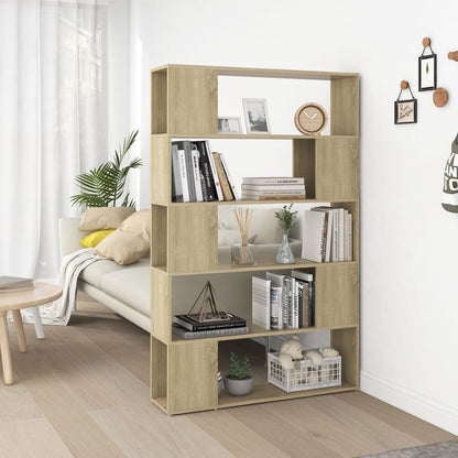 Boekenkast/Kamerscherm 00X24X55 Cm Spaanplaat Sonoma eiken