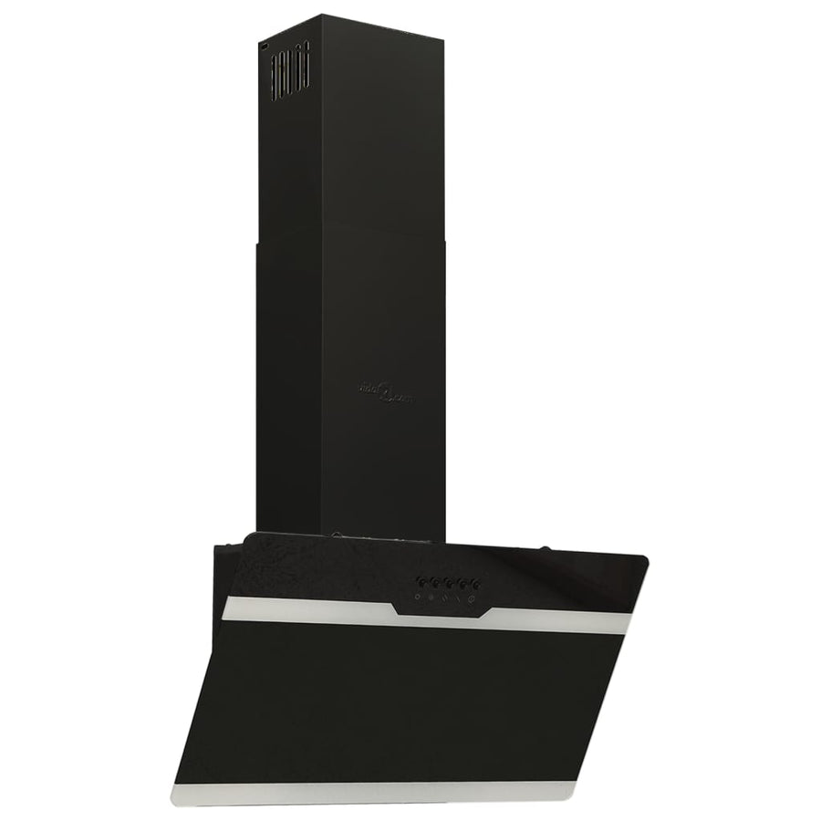 Wandafzuigkap 60 Cm Staal En Gehard Glas 60 x 33 x 93.5 cm Zwart