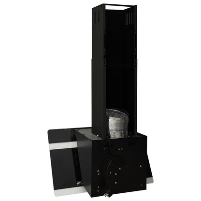 Wandafzuigkap 60 Cm Staal En Gehard Glas 60 x 33 x 93.5 cm Zwart