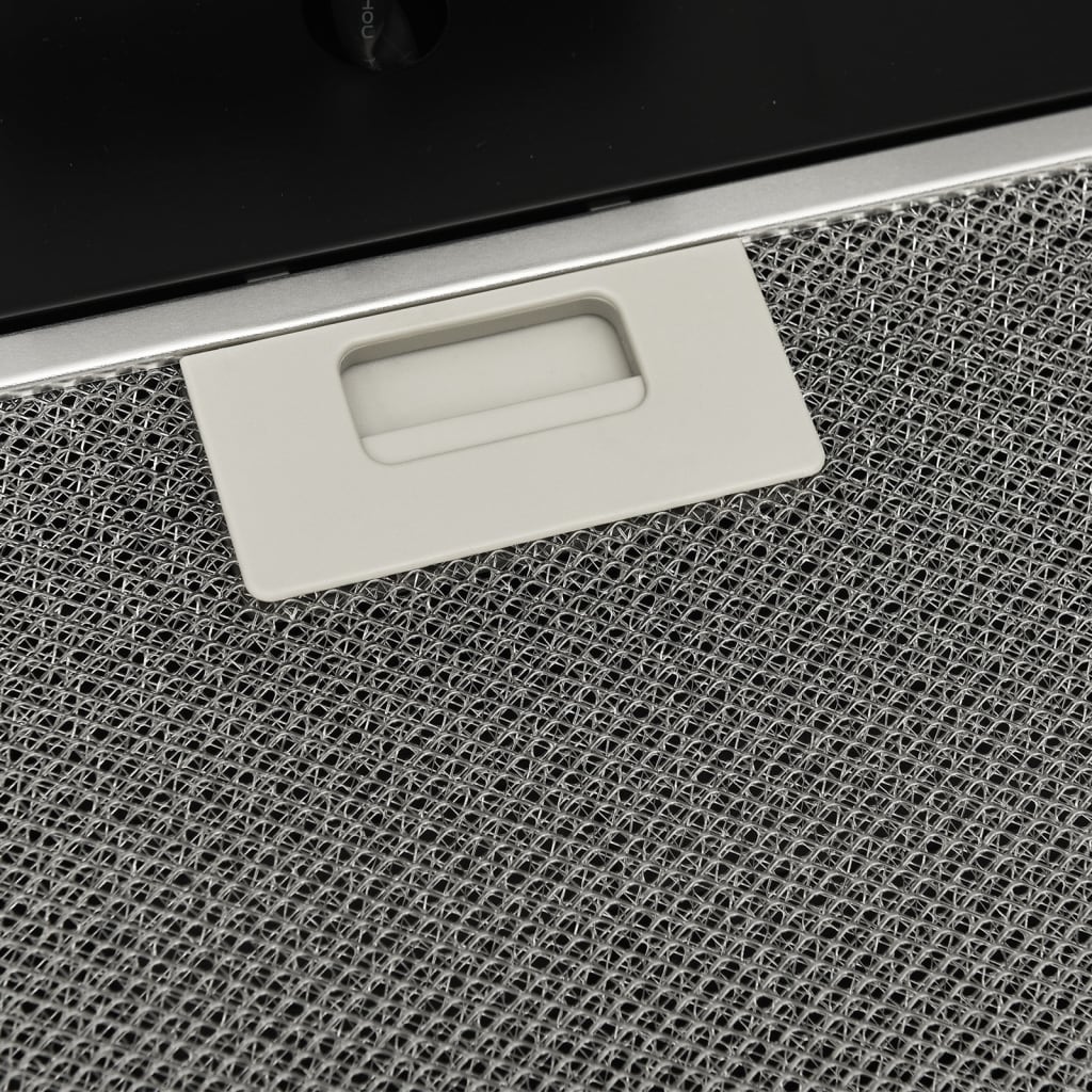 Wandafzuigkap 60 Cm Staal En Gehard Glas 60 x 33 x 93.5 cm Zwart