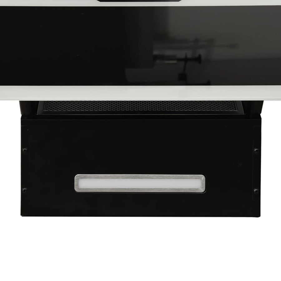 Wandafzuigkap 60 Cm Staal En Gehard Glas 60 x 33 x 93.5 cm Zwart