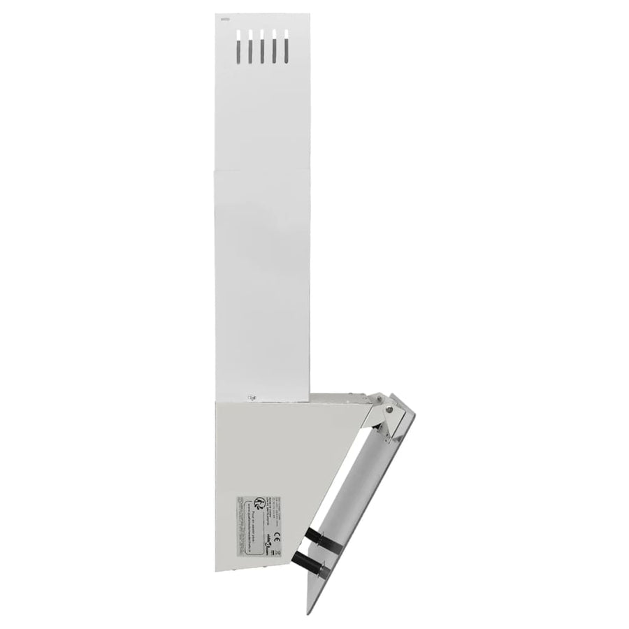 Wandafzuigkap 60 Cm Staal En Gehard Glas 60 x 33 x 93.5 cm Wit