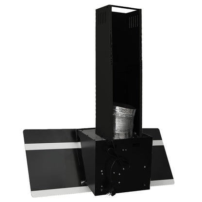 Wandafzuigkap 90 Cm Staal En Gehard Glas 90 x 33 x 93.5 cm Zwart