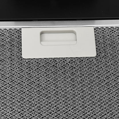 Wandafzuigkap 90 Cm Staal En Gehard Glas 90 x 33 x 93.5 cm Zwart