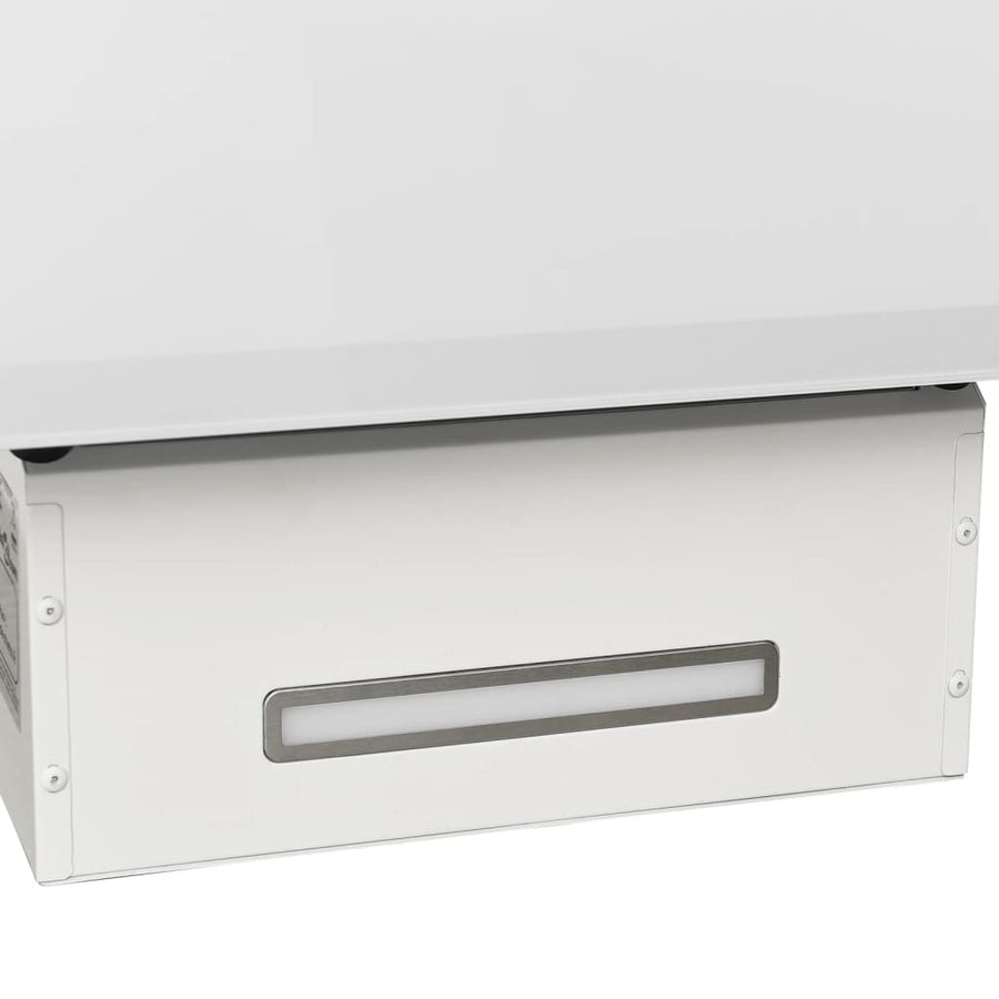 Wandafzuigkap 90 Cm Staal En Gehard Glas 90 x 33 x 93.5 cm Wit