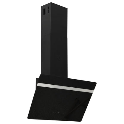 Wandafzuigkap 60 Cm Staal En Gehard Glas 60 x 33.5 x 108 cm Zwart