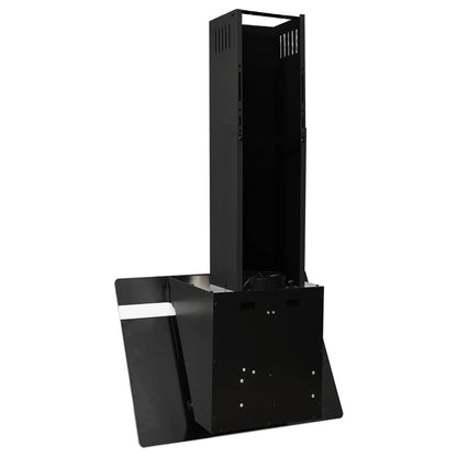 Wandafzuigkap 60 Cm Staal En Gehard Glas 60 x 33.5 x 108 cm Zwart