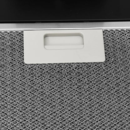 Wandafzuigkap 90 Cm Staal En Gehard Glas 90 x 31 x 108 cm Zwart