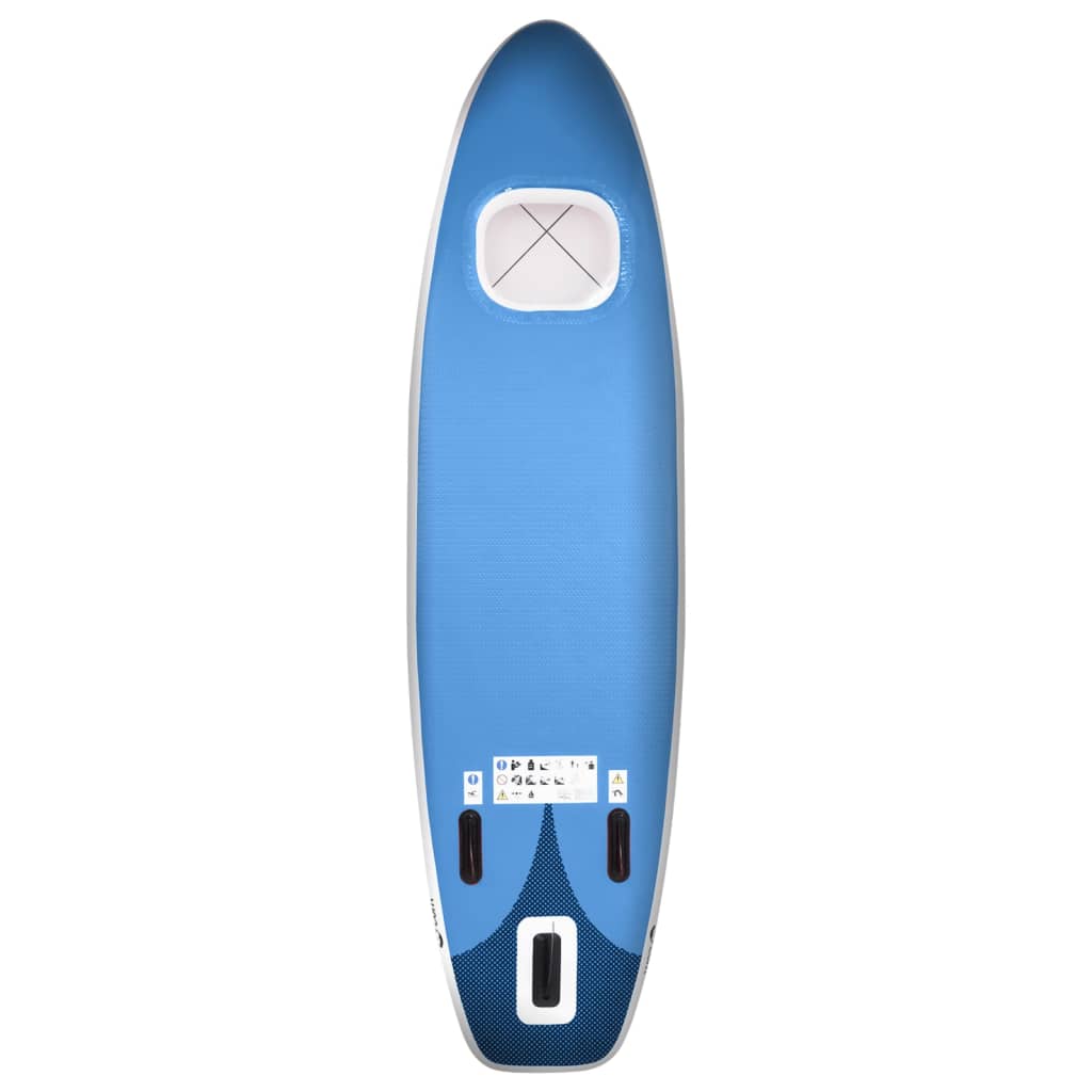 Stand Up Paddleboardset Opblaasbaar 300 x 76 x 10 cm Zeeblauw