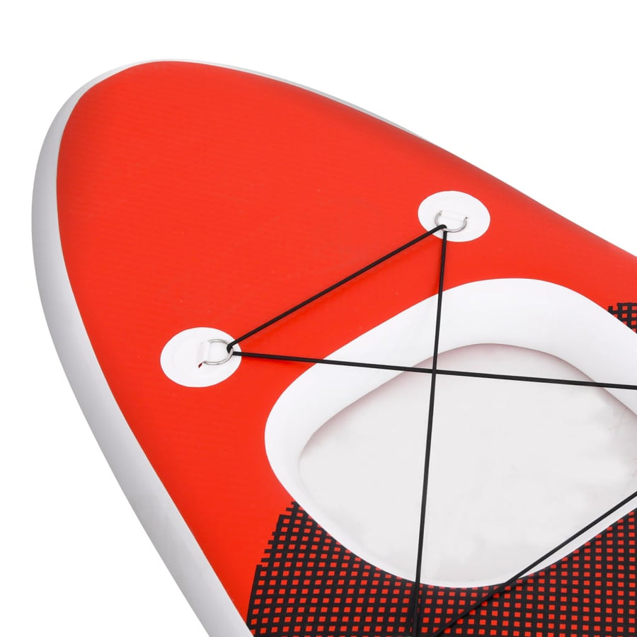 Stand Up Paddleboardset Opblaasbaar 300 x 76 x 10 cm Rood