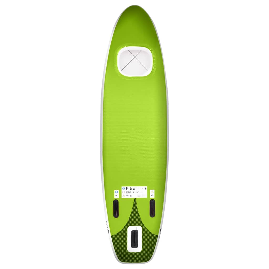 Stand Up Paddleboardset Opblaasbaar 300 x 76 x 10 cm Groen