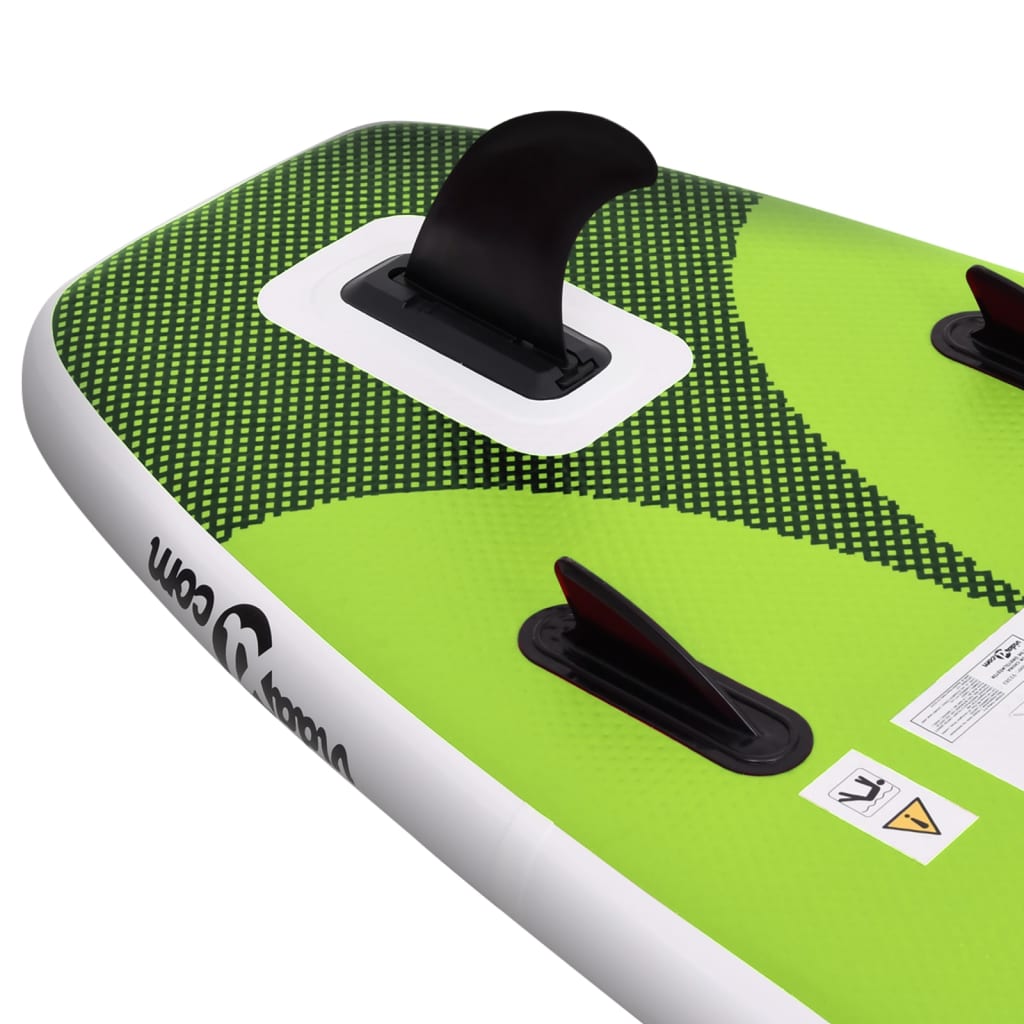 Stand Up Paddleboardset Opblaasbaar 300 x 76 x 10 cm Groen