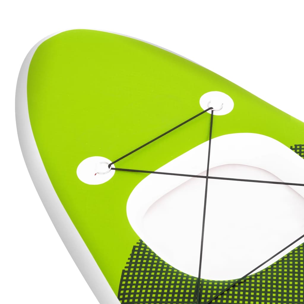 Stand Up Paddleboardset Opblaasbaar 300 x 76 x 10 cm Groen