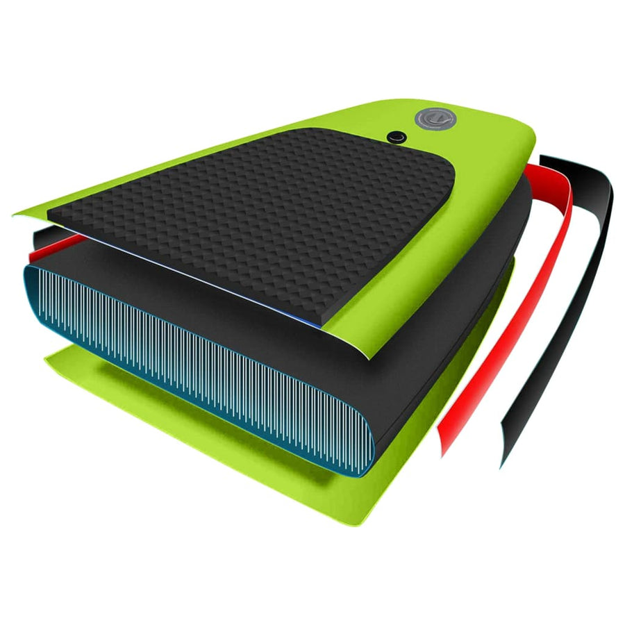 Stand Up Paddleboardset Opblaasbaar 300 x 76 x 10 cm Groen