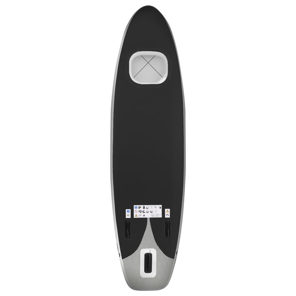 Stand Up Paddleboardset Opblaasbaar 300 x 76 x 10 cm Zwart