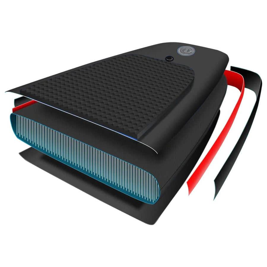 Stand Up Paddleboardset Opblaasbaar 300 x 76 x 10 cm Zwart