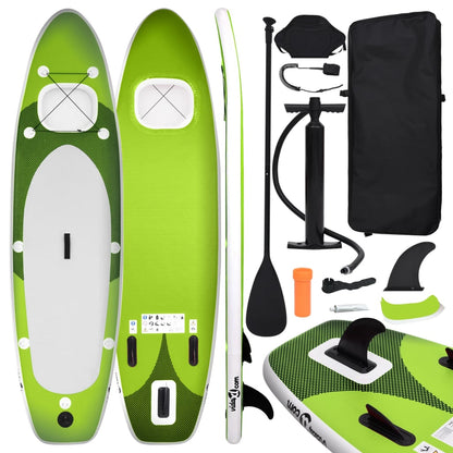 Stand Up Paddleboardset Opblaasbaar 330 x 76 x 10 cm Groen