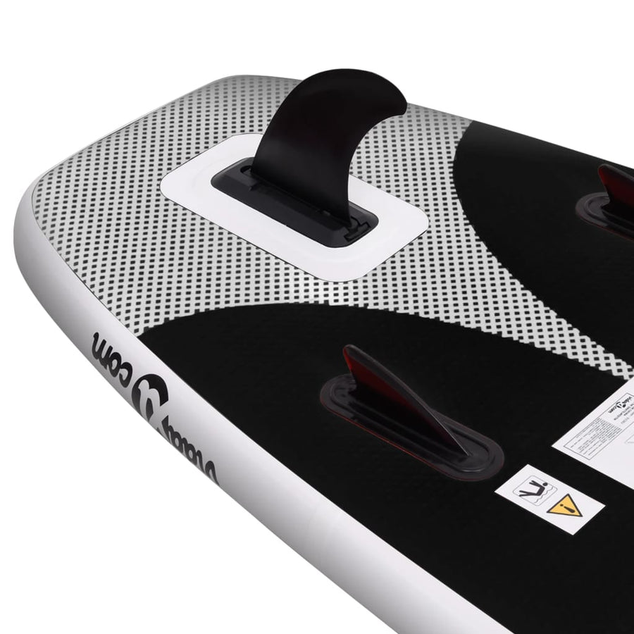 Stand Up Paddleboardset Opblaasbaar 330 x 76 x 10 cm Zwart