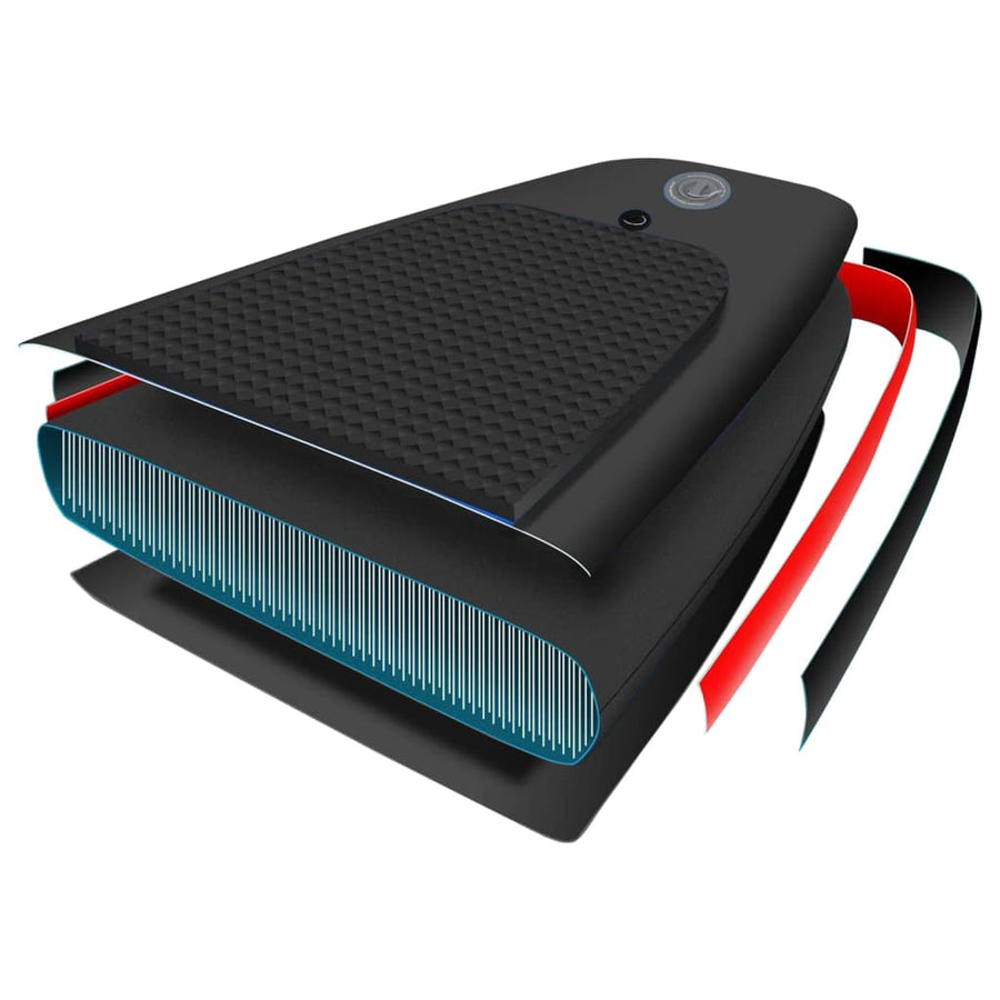 Stand Up Paddleboardset Opblaasbaar 330 x 76 x 10 cm Zwart