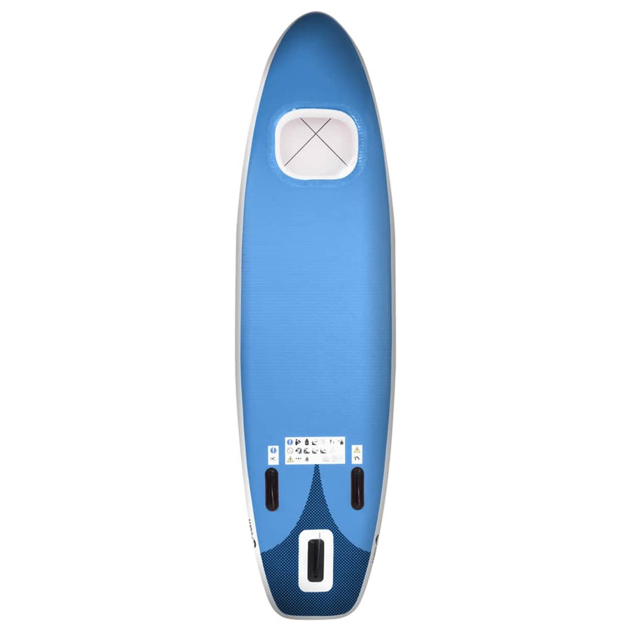 Stand Up Paddleboardset Opblaasbaar 360 x 81 x 10 cm Zeeblauw