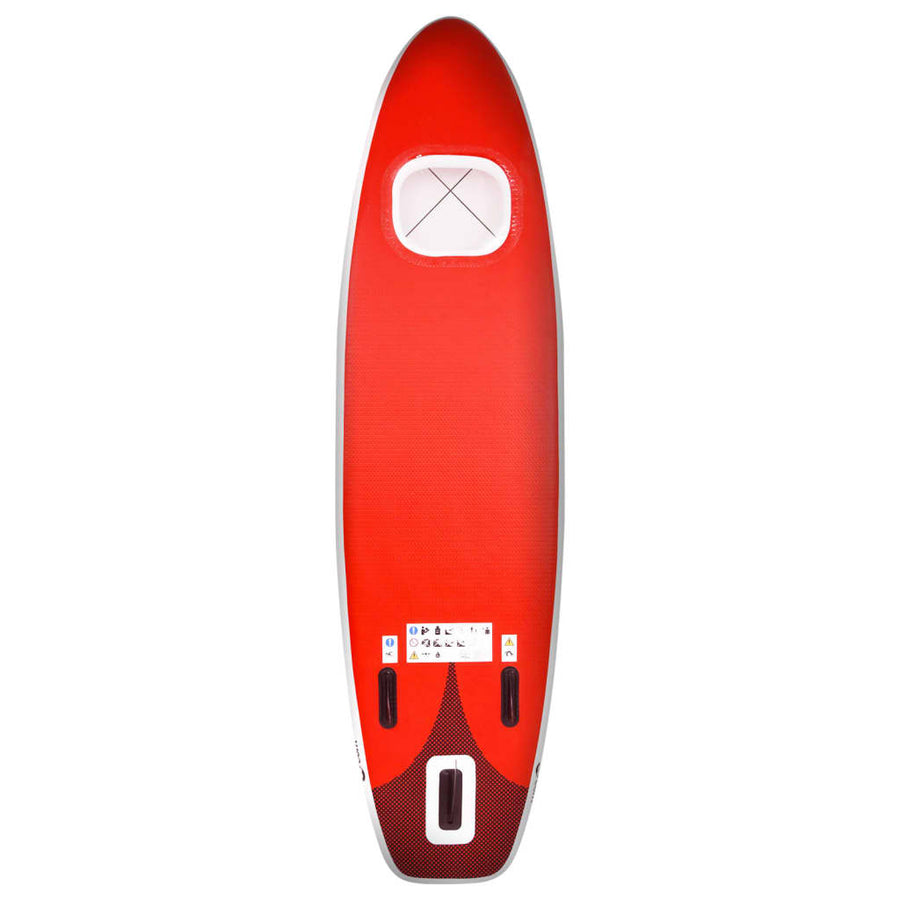 Stand Up Paddleboardset Opblaasbaar 360 x 81 x 10 cm Rood