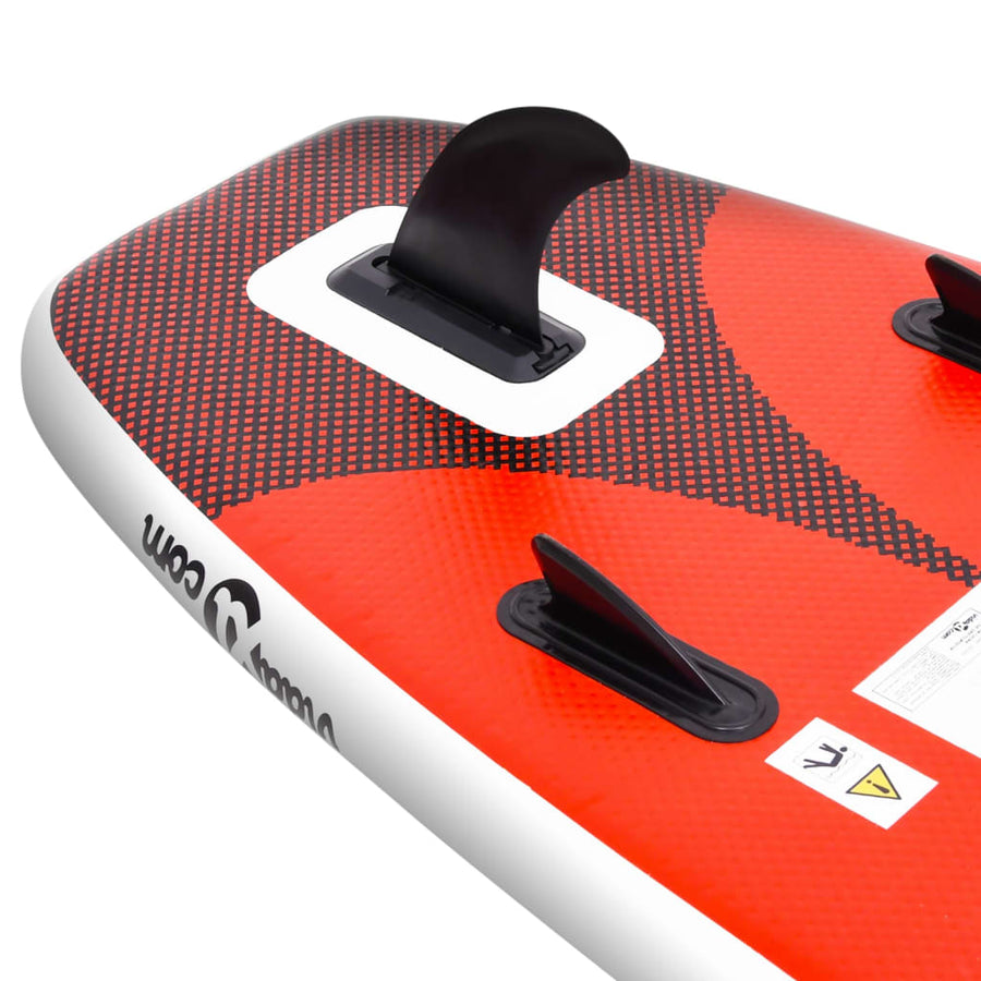 Stand Up Paddleboardset Opblaasbaar 360 x 81 x 10 cm Rood