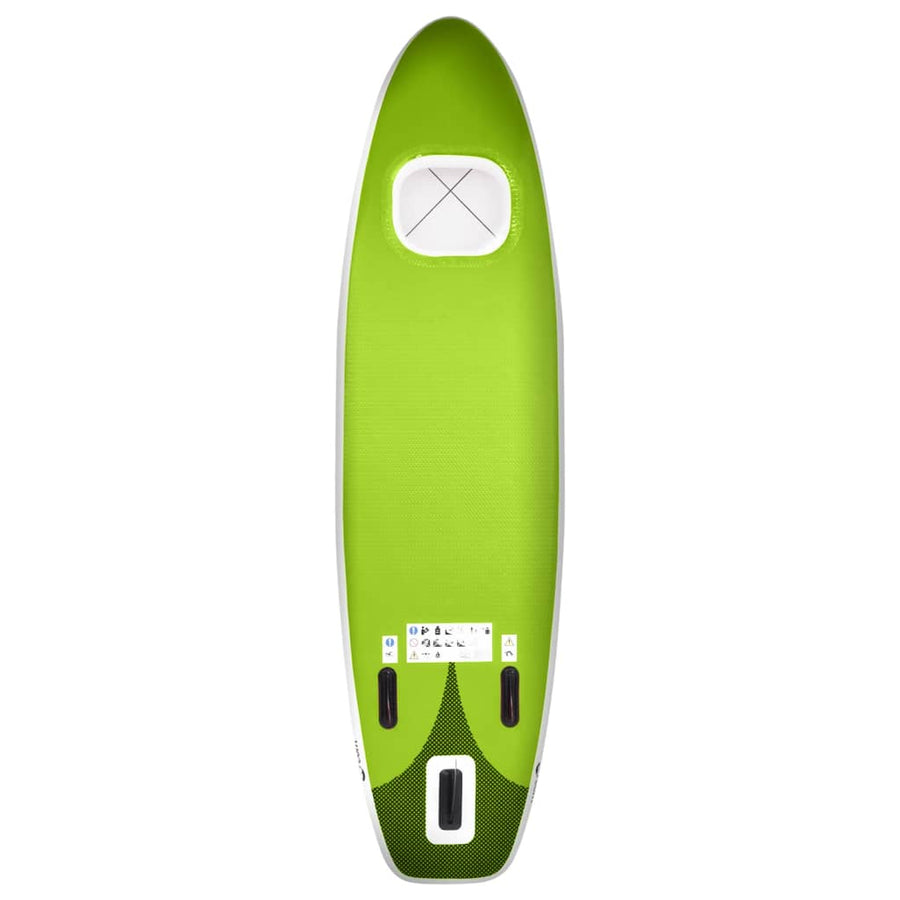 Stand Up Paddleboardset Opblaasbaar 360 x 81 x 10 cm Groen