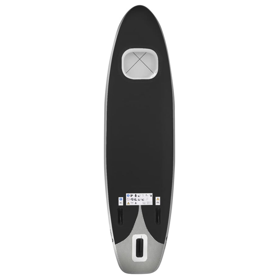 Stand Up Paddleboardset Opblaasbaar 360 x 81 x 10 cm Zwart