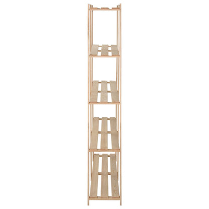 Opbergrek 5-Laags 70X28,5X70 Cm Massief Grenenhout 170 x 28.5 x 170 cm Naturel