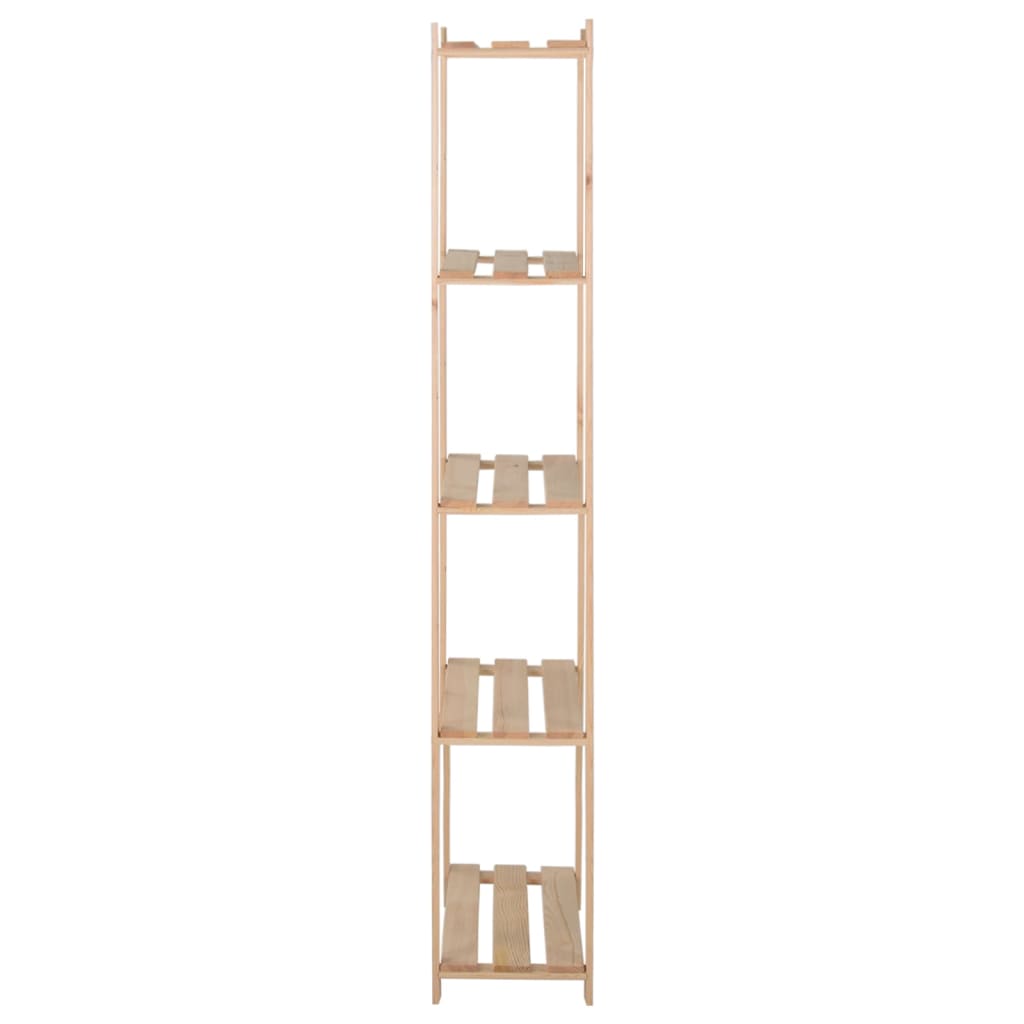 Opbergrek 5-Laags 80X28,5X70 Cm Massief Grenenhout 80 x 28.5 x 170 cm Naturel