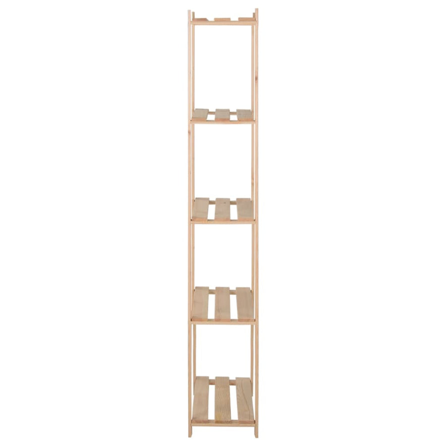 Opbergrek 5-Laags 80X28,5X70 Cm Massief Grenenhout 80 x 28.5 x 170 cm Naturel