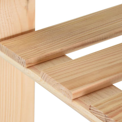 Opbergrek 5-Laags 80X28,5X70 Cm Massief Grenenhout 80 x 28.5 x 170 cm Naturel