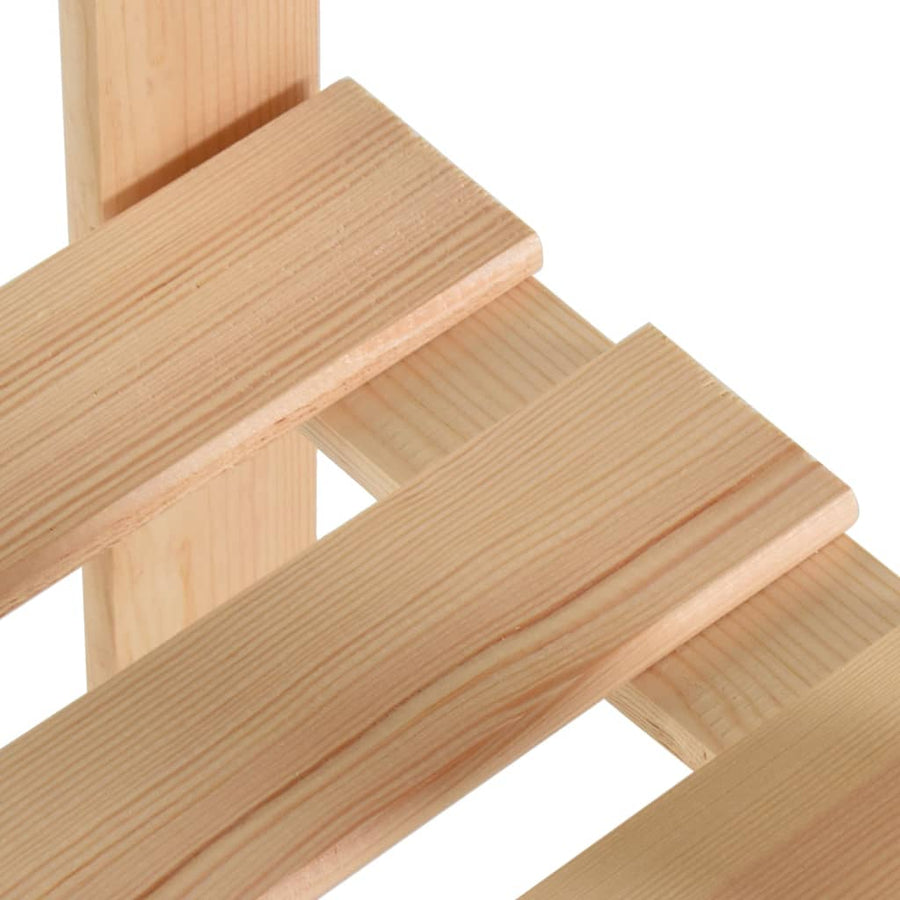 Opbergrek 5-Laags 80X28,5X70 Cm Massief Grenenhout 80 x 28.5 x 170 cm Naturel