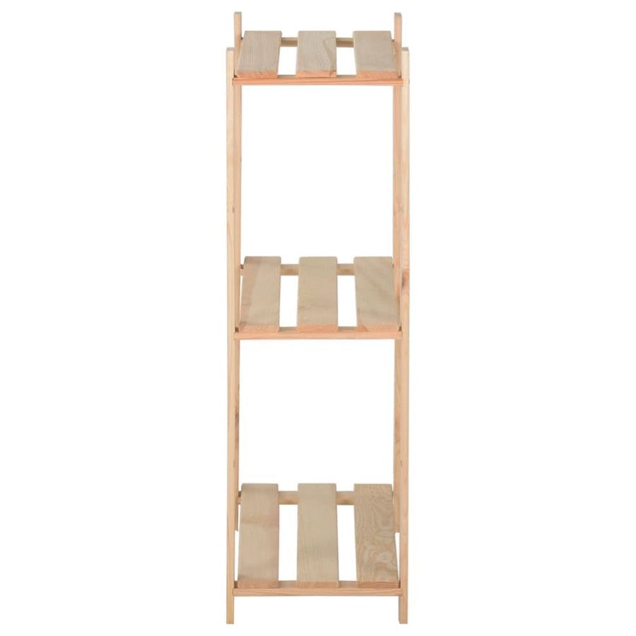Opbergrek 3-Laags 60X28,5X90 Cm Massief Grenenhout 60 x 28.5 x 90 cm Naturel