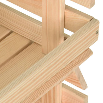 Groentetrolley Massief Grenenhout 37 x 30 x 80 cm