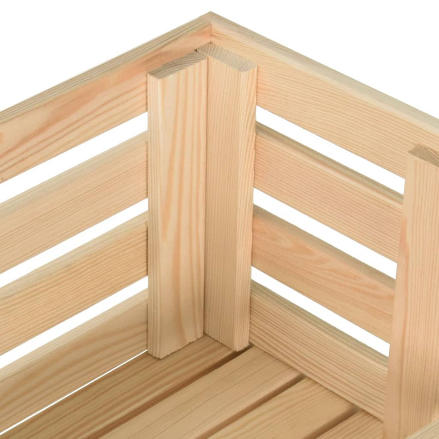 Groentetrolley Massief Grenenhout 37 x 30 x 80 cm