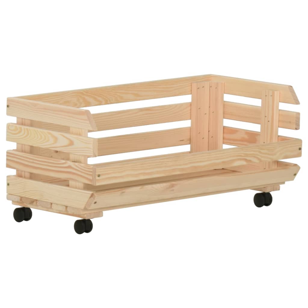 Groentetrolley Massief Grenenhout 77 x 30 x 80 cm