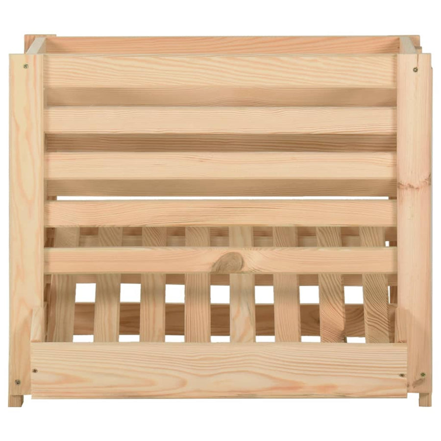 Aardappelkist Massief Grenenhout 60 x 40 x 50 cm