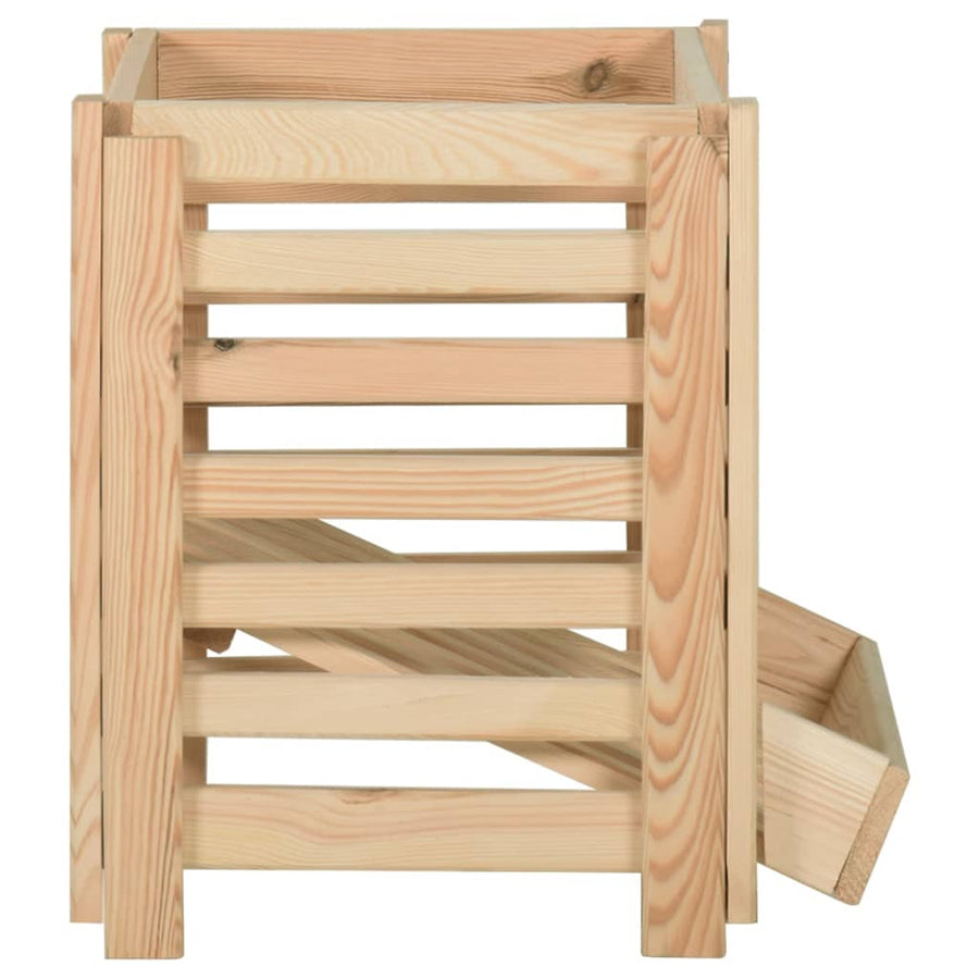 Aardappelkist Massief Grenenhout 60 x 40 x 50 cm