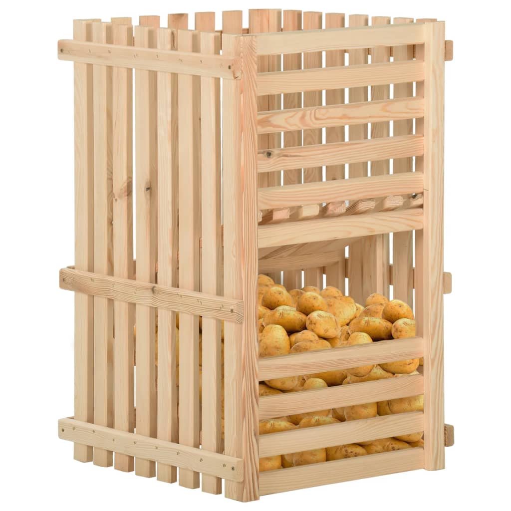 Aardappelkist Massief Grenenhout 50 x 50 x 80 cm