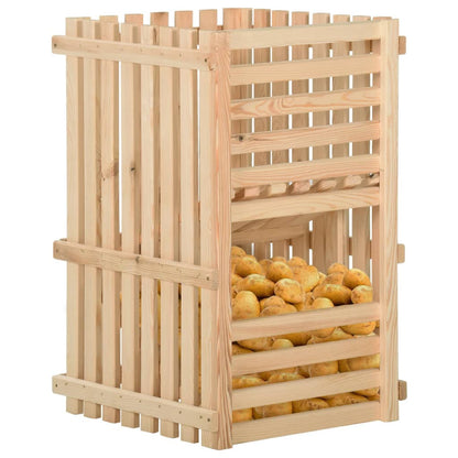 Aardappelkist Massief Grenenhout 50 x 50 x 80 cm