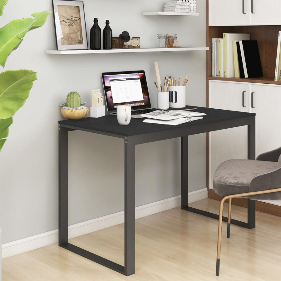 Computerbureau 110X60X73 Cm Spaanplaat Zwart