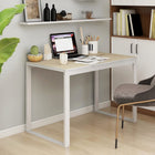 Computerbureau 110x60x73 cm spaanplaat wit eiken