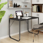 Computerbureau 110x60x73 cm spaanplaat zwart
