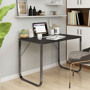 Computerbureau 110x60x73 cm spaanplaat zwart